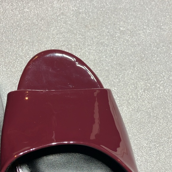 New H&M patent platform strappy heels. Size 11. - Picture 6 of 7